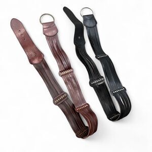 Y2K Western Boho Leather Belt Bundle